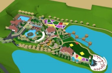 Sketchup景观模型|滨水景观，现代风格-BIM建筑网