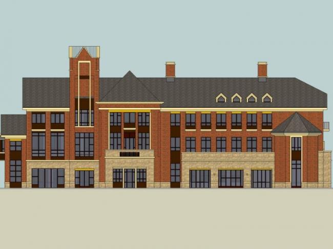 Sketchup商业模型|多层会所，英式风格，古典风格