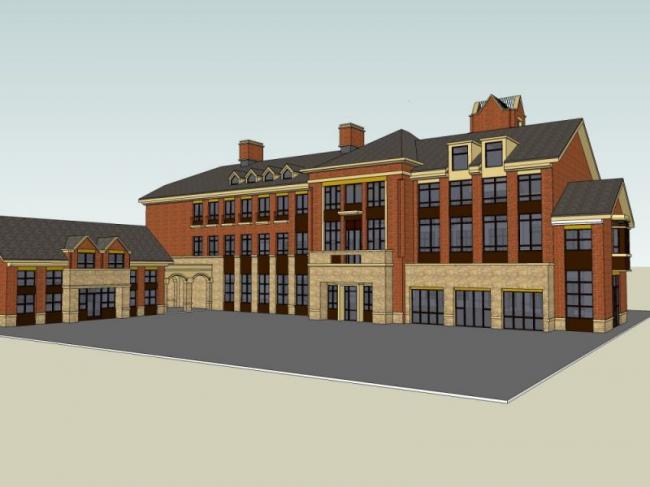 Sketchup商业模型|多层会所，英式风格，古典风格