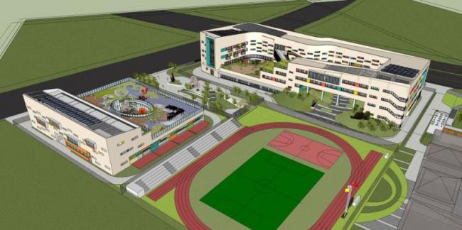 Sketchup学校模型|多层幼儿园，校园教育建筑，现代风格