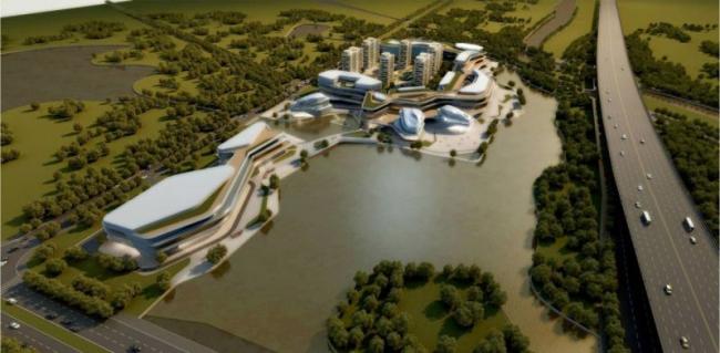 Sketchup综合体模型|多高层商业综合体，现代风格