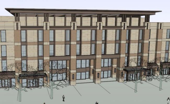 Sketchup商业模型|多层商业街，现代风格