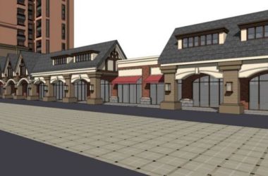 Sketchup住宅模型|高层住宅小区，底层商业，古典风格-BIM建筑网