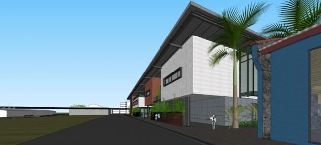 Sketchup商业模型|多层商业街，现代风格