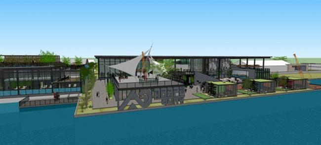 Sketchup商业模型|多层商业街，现代风格