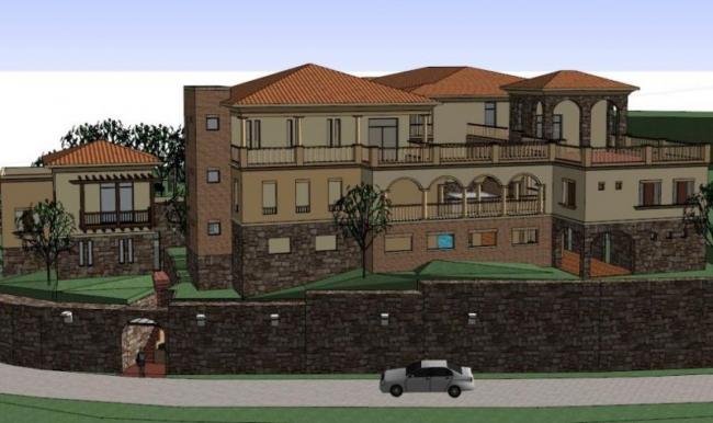 Sketchup酒店模型|多层度假酒店，托斯卡纳风格，古典风格，叠拼