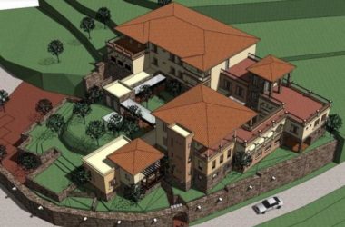 Sketchup酒店模型|多层度假酒店，托斯卡纳风格，古典风格，叠拼-BIM建筑网