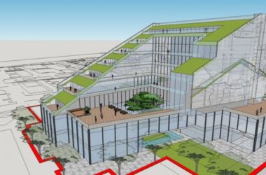 Sketchup办公模型|多层办公楼，现代风格-BIM建筑网