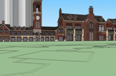 Sketchup商业模型|商业街，英式风格，古典-BIM建筑网