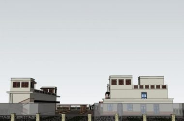 Sketchup酒店模型|多层旅馆，现代风格-BIM建筑网