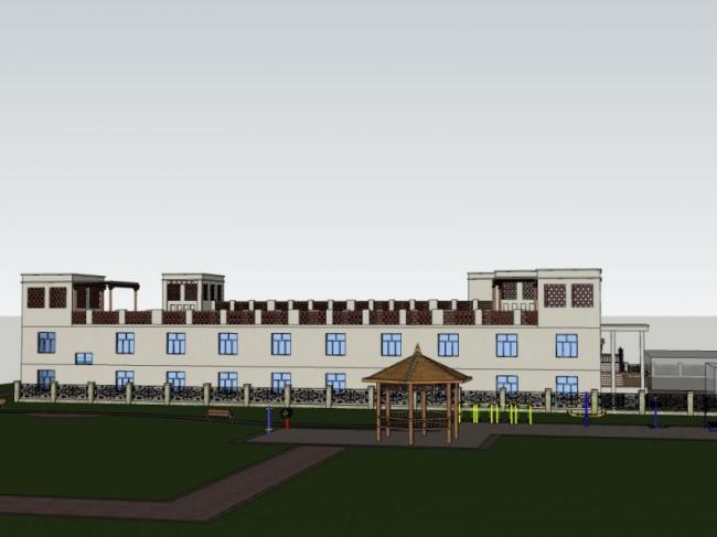 Sketchup酒店模型|多层旅馆，现代风格