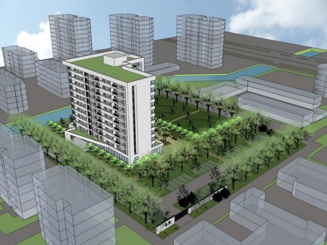 Sketchup住宅模型|高层公寓，现代风格