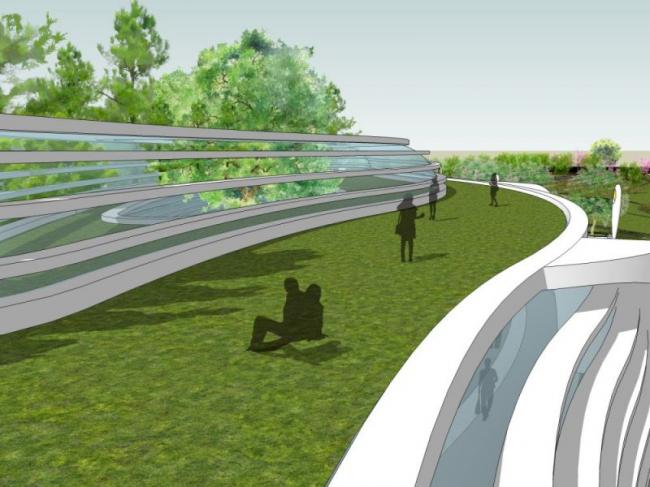 Sketchup景观模型|会所景观，现代风格