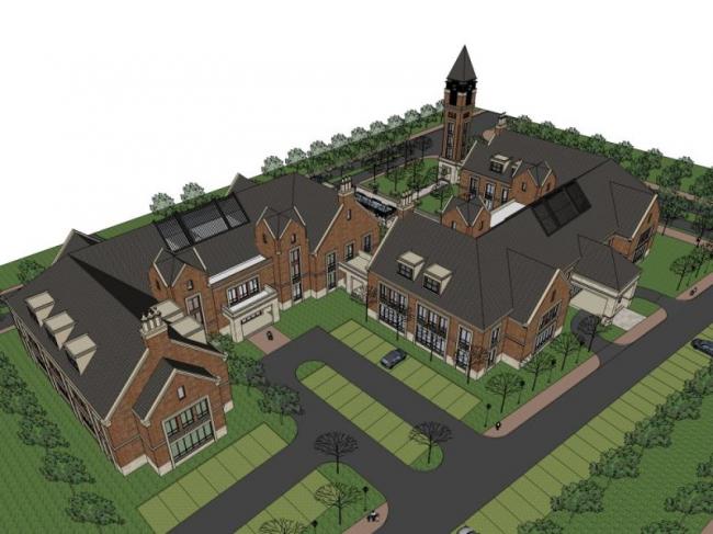 Sketchup商业模型|多层会所，古典风格