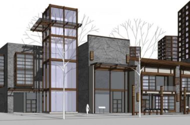 Sketchup综合体模型|多高层商业综合体，现代风格-BIM建筑网