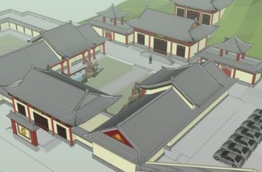 Sketchup古建筑模型|多层五台山寺院，古寺古庙，古建筑，中式风格-BIM建筑网