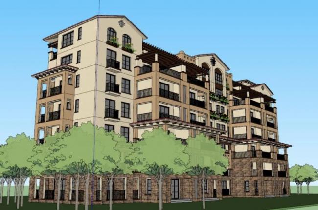 Sketchup住宅模型|多层住宅，古典风格，托斯卡纳