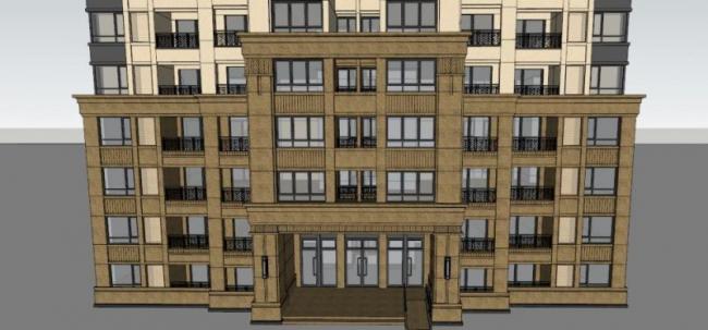 Sketchup住宅模型|高层住宅，古典风格