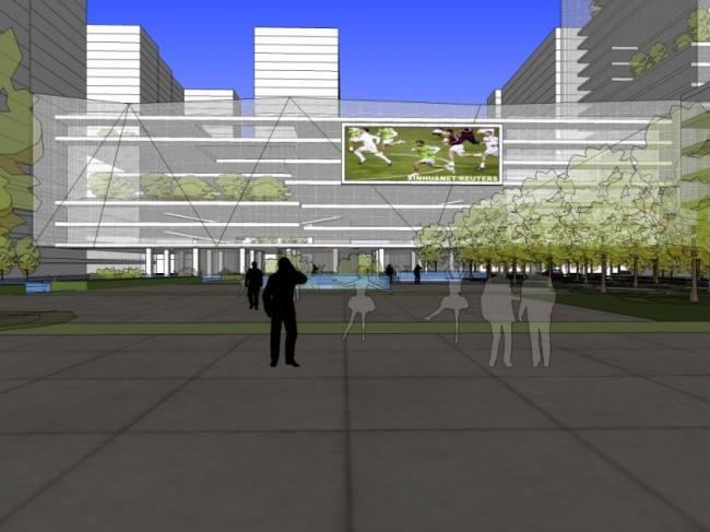 Sketchup景观模型|商业景观，现代风格