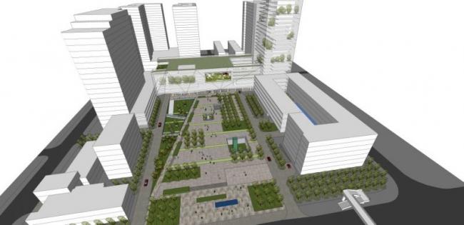 Sketchup景观模型|商业景观，现代风格