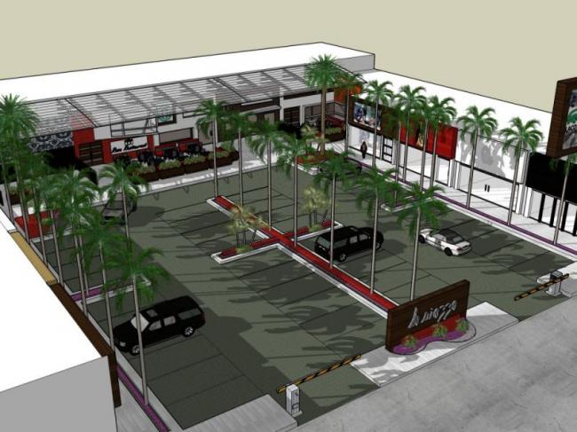 Sketchup景观模型|商业景观，现代风格