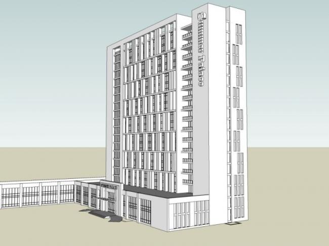 Sketchup酒店模型|高层酒店，现代风格