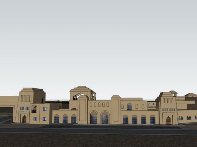 Sketchup商业模型|商业街，古典风格