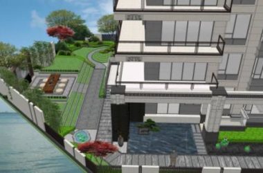 Sketchup住宅模型|多层住宅，现代风格-BIM建筑网