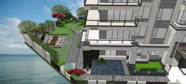 Sketchup住宅模型|多层住宅，现代风格