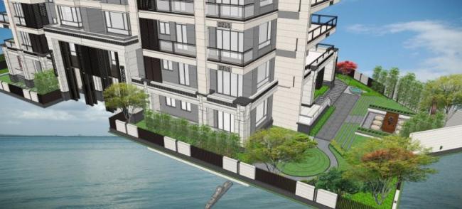 Sketchup住宅模型|多层住宅，现代风格