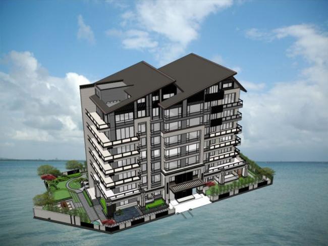 Sketchup住宅模型|多层住宅，现代风格