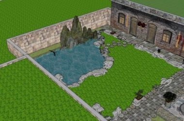 Sketchup住宅模型|窑洞，东方新古典-BIM建筑网