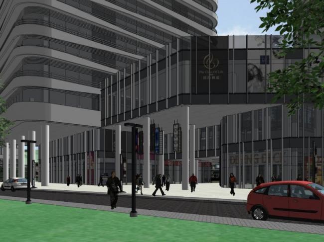 Sketchup综合体模型|多层高层混合后商业综合体，现代风格