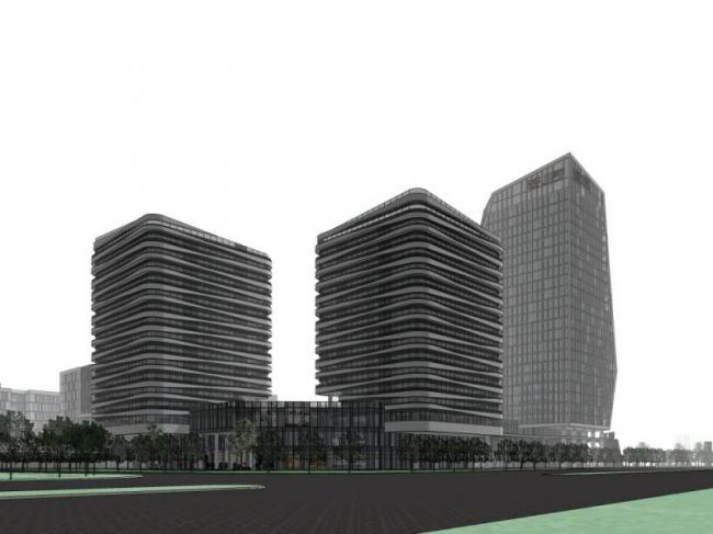 Sketchup综合体模型|多层高层混合后商业综合体，现代风格