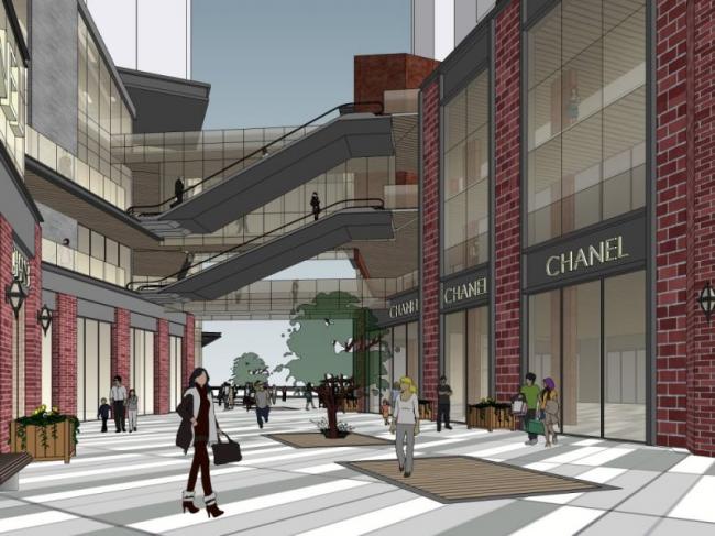 Sketchup综合体模型|多层商业综合体，现代风格