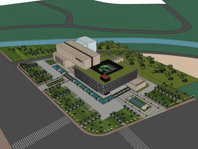 Sketchup文化模型|多层档案馆，文化建筑，现代风格