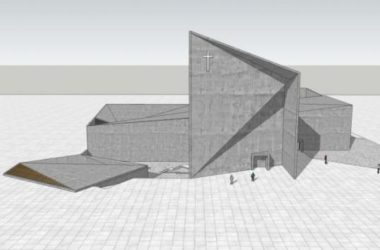 Sketchup文化模型|多层教堂，文化建筑，现代风格-BIM建筑网