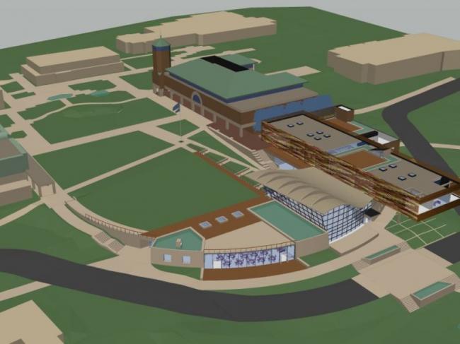 Sketchup商业模型|多层会所，现代风格