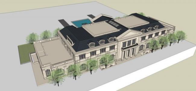 Sketchup商业模型|会所，法式，古典风格