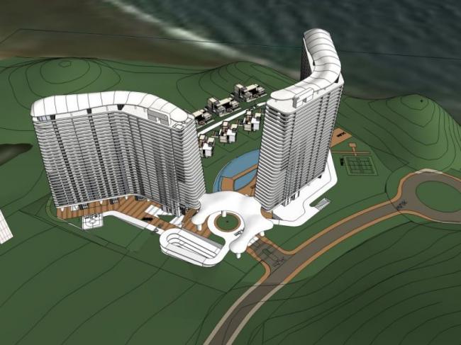 Sketchup酒店模型|超高层酒店，现代风格