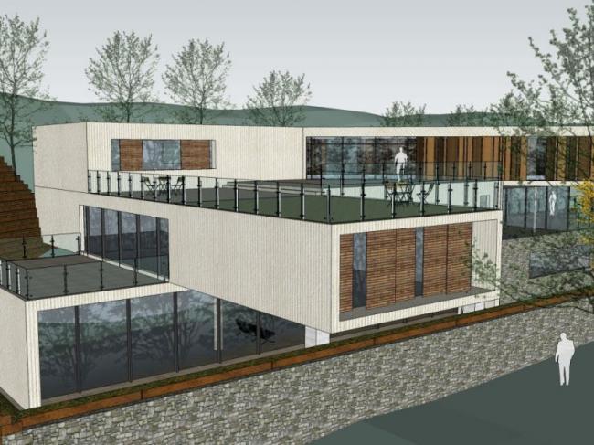 Sketchup商业模型|低层会所，现代风格