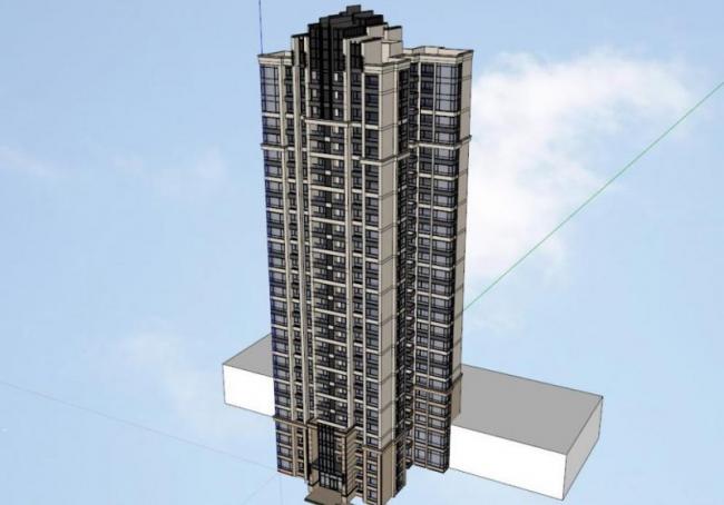 Sketchup住宅模型|高层住宅，居住建筑，古典风格