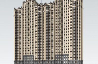 Sketchup住宅模型|高层住宅，古典风格-BIM建筑网
