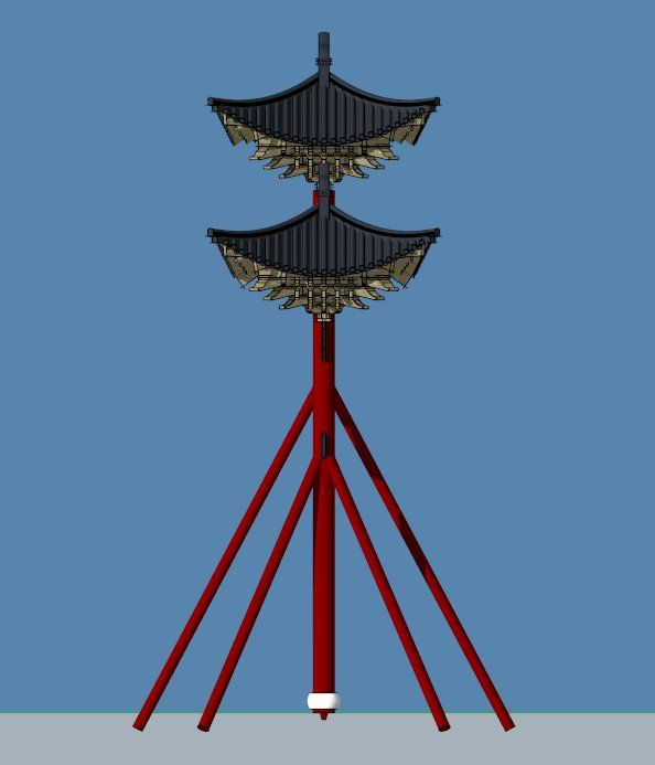 Sketchup古建筑模型|牌楼，古建，中式风格