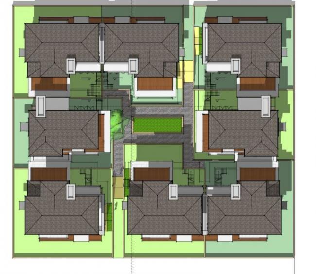 Sketchup住宅模型|多层住宅，小区，中式风格
