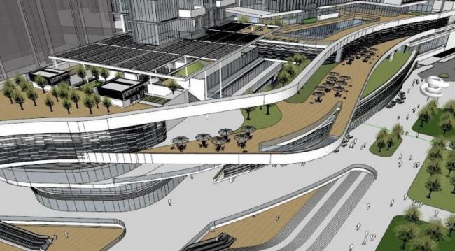 Sketchup办公模型|高层办公，现代风格