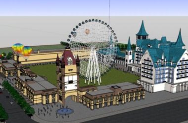 Sketchup文化模型|多层游乐场，文化建筑，古典风格-BIM建筑网