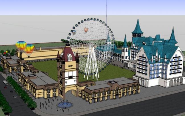 Sketchup文化模型|多层游乐场，文化建筑，古典风格