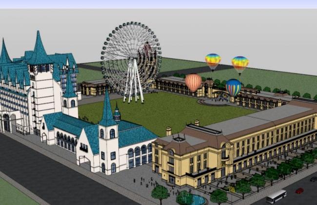 Sketchup文化模型|多层游乐场，文化建筑，古典风格