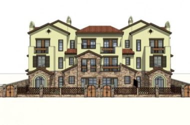 Sketchup住宅模型|花园洋房，古典风格-BIM建筑网